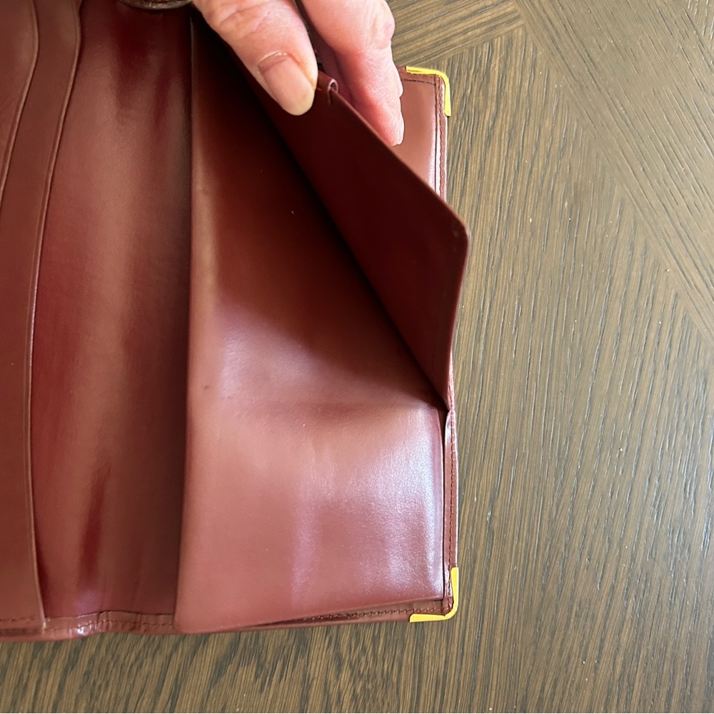 Cartier VINTAGE Burgundy Long Wallet EUC - Picture 9 of 15
